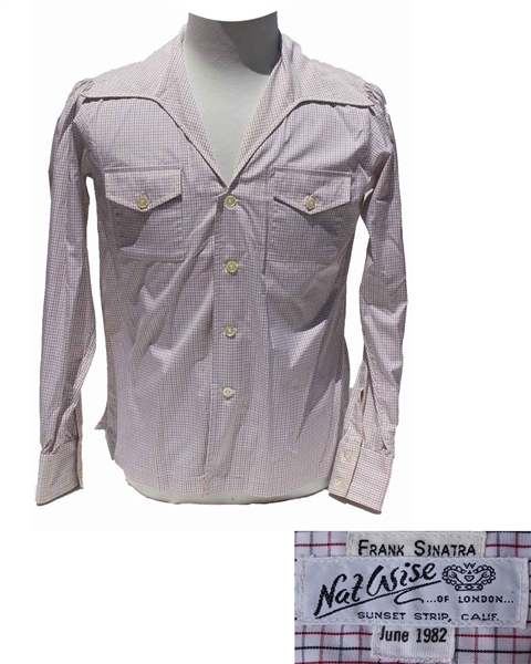 Frank Sinatra's Own Custom-Shirt With His Label